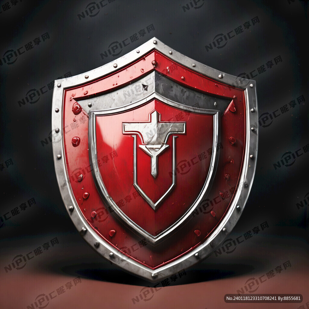 盾牌  红色 时尚