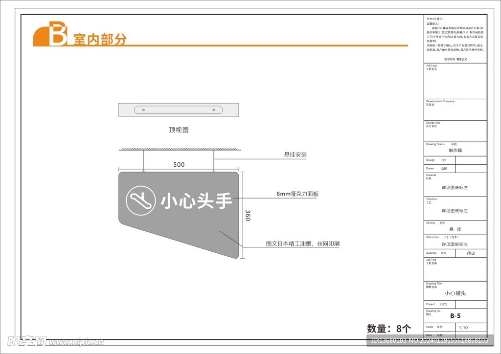 商场提示牌