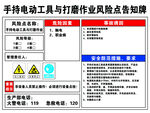 手持电动工具安全风险点告知牌