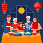 年夜饭 新年饭局 酒席 