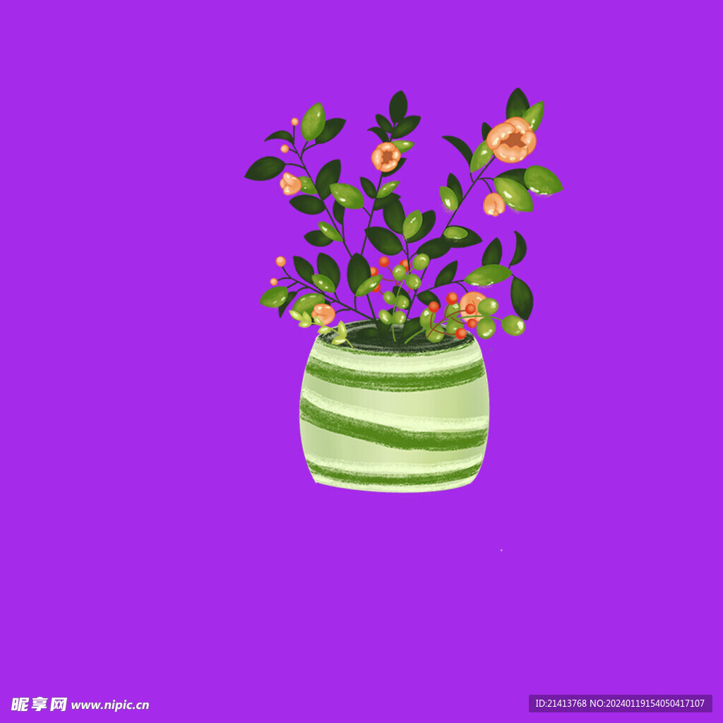 手绘花卉花朵 
