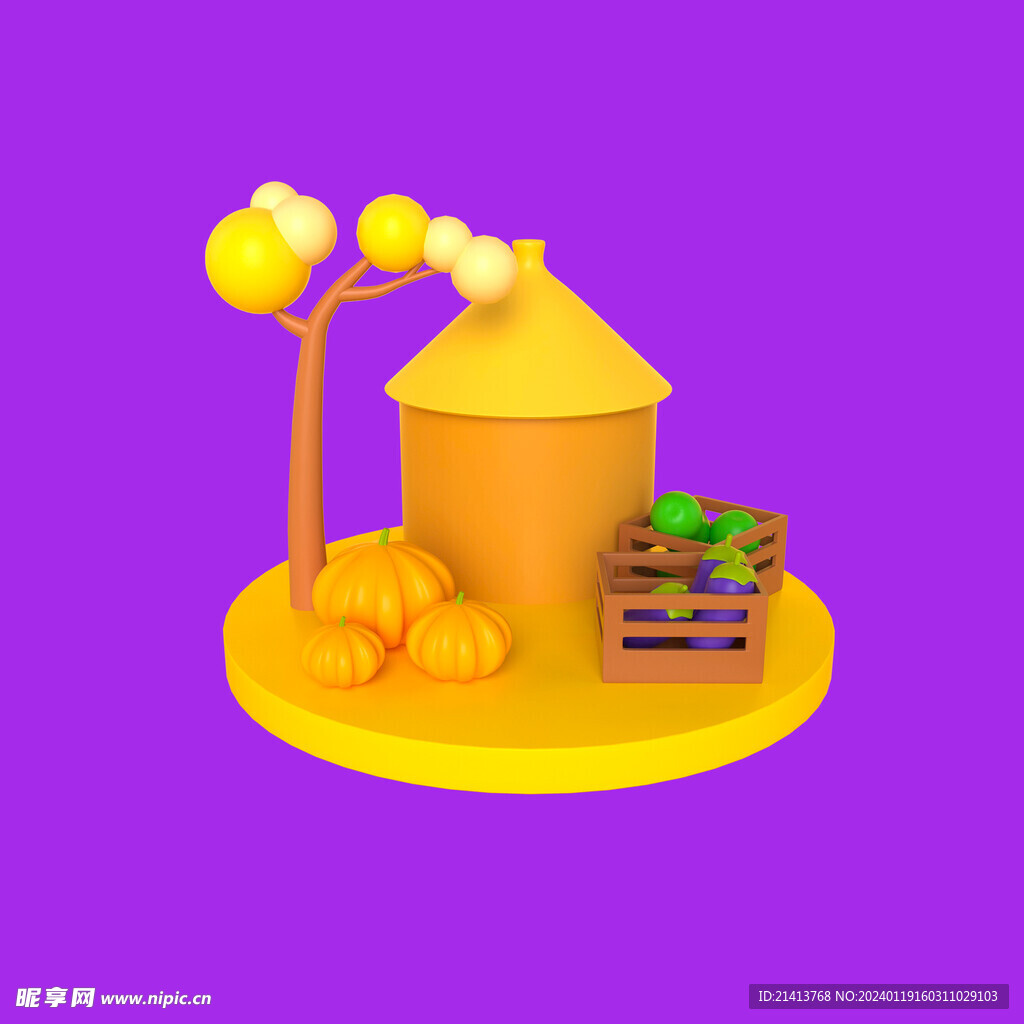 手绘卡通南瓜