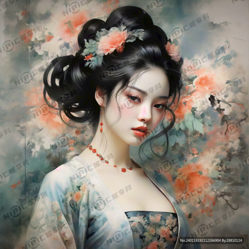 中国风 古代穿着 美人 飘逸
