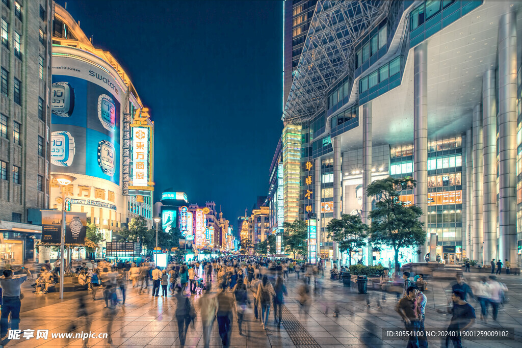 城市建筑夜景图片