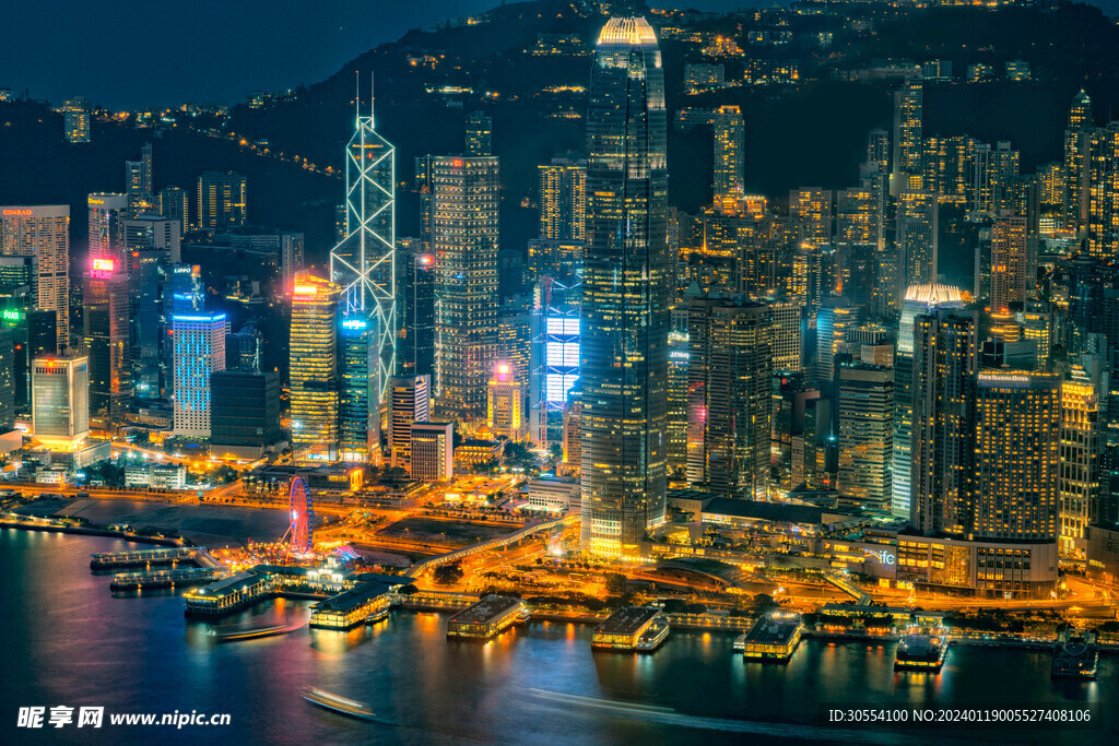  城市建筑夜景图片