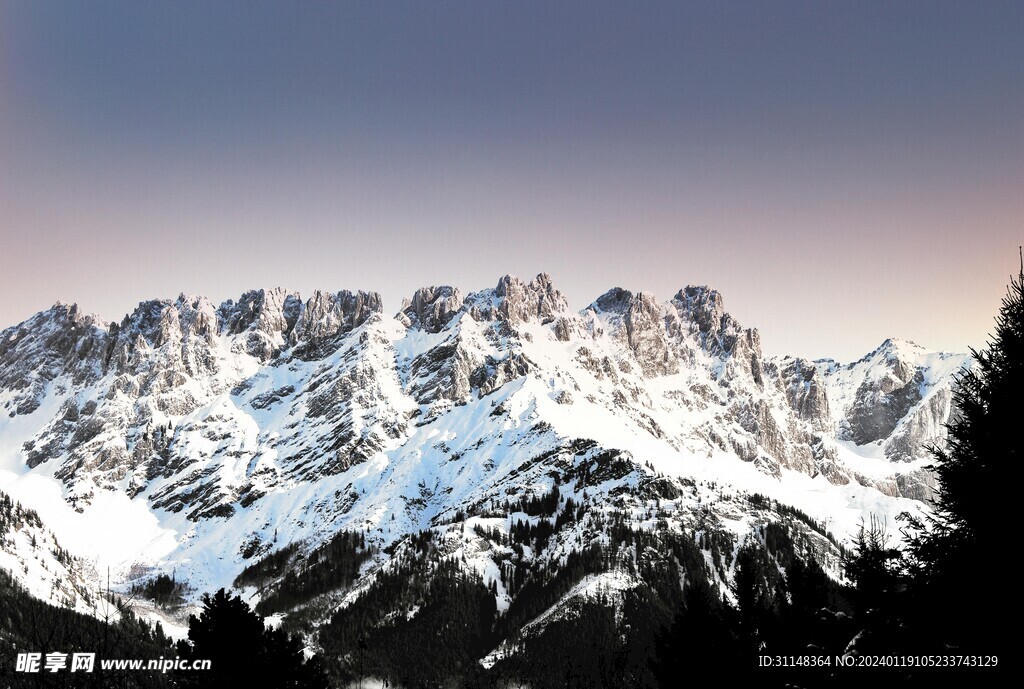 雪山森林