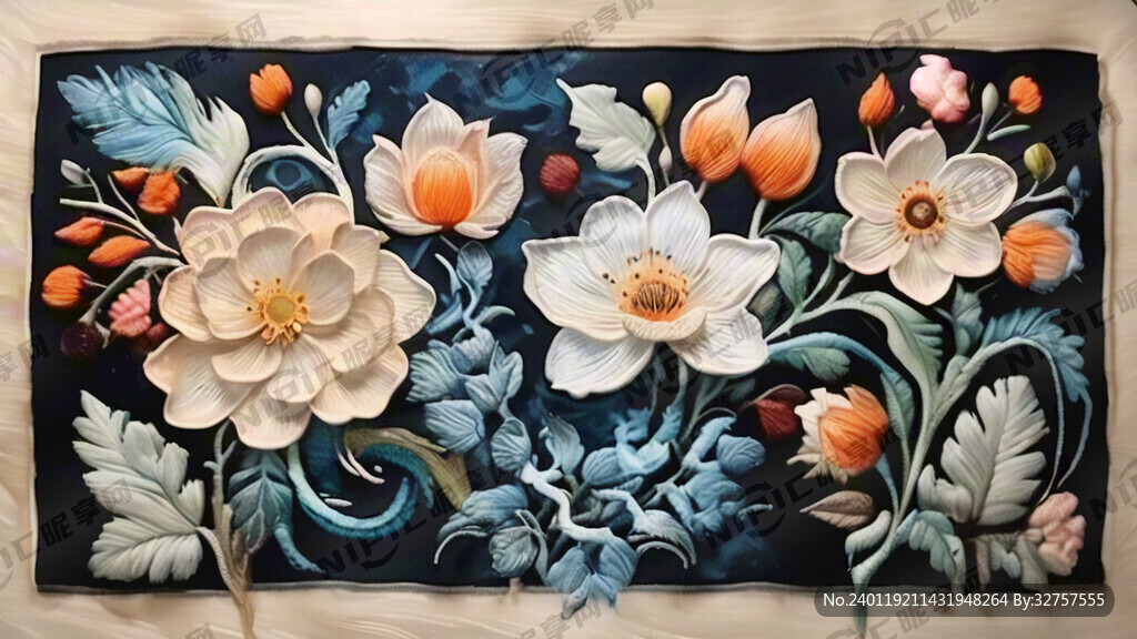 刺绣花朵