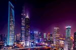 赛博朋克城市夜景