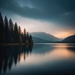 湖景色