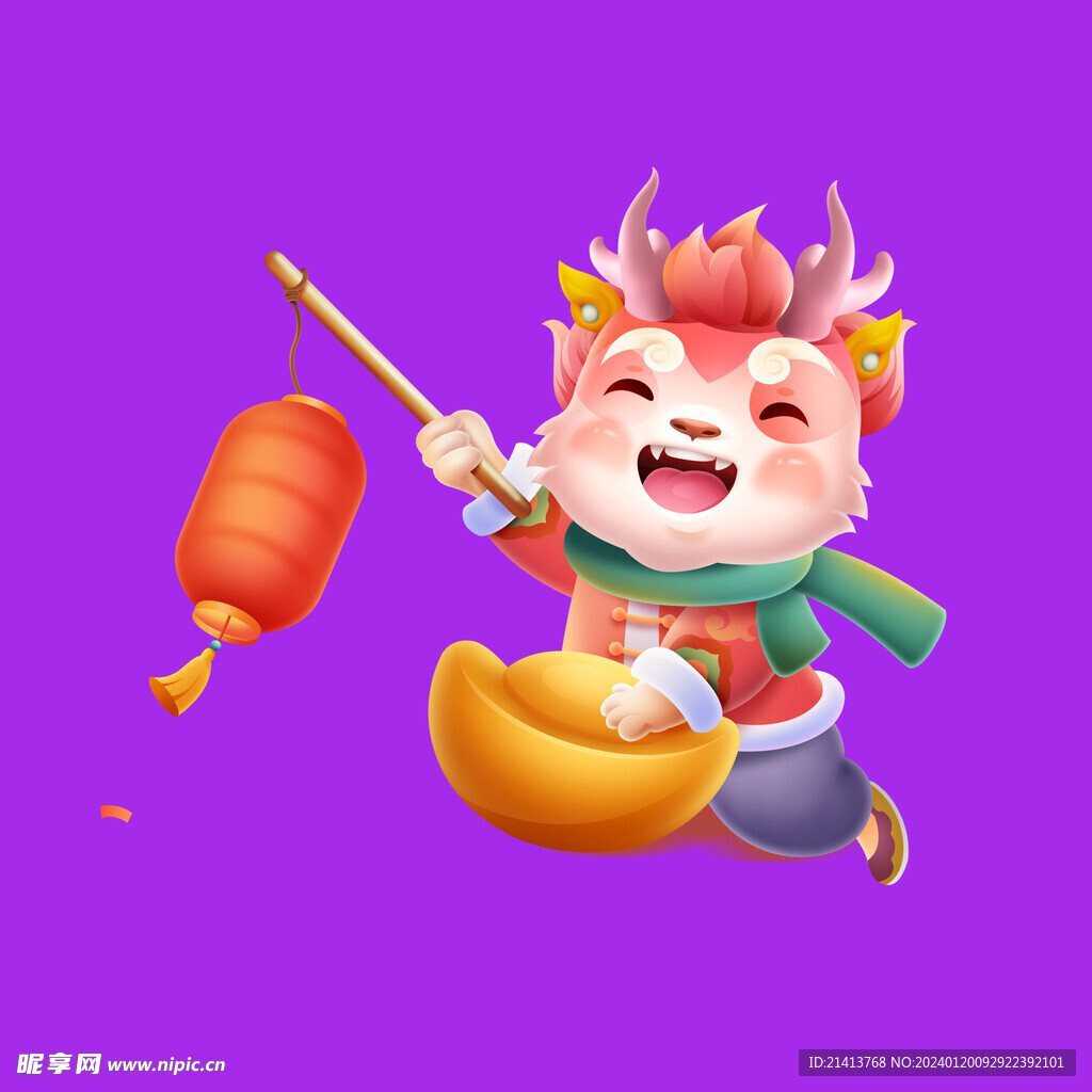 手绘卡通龙 