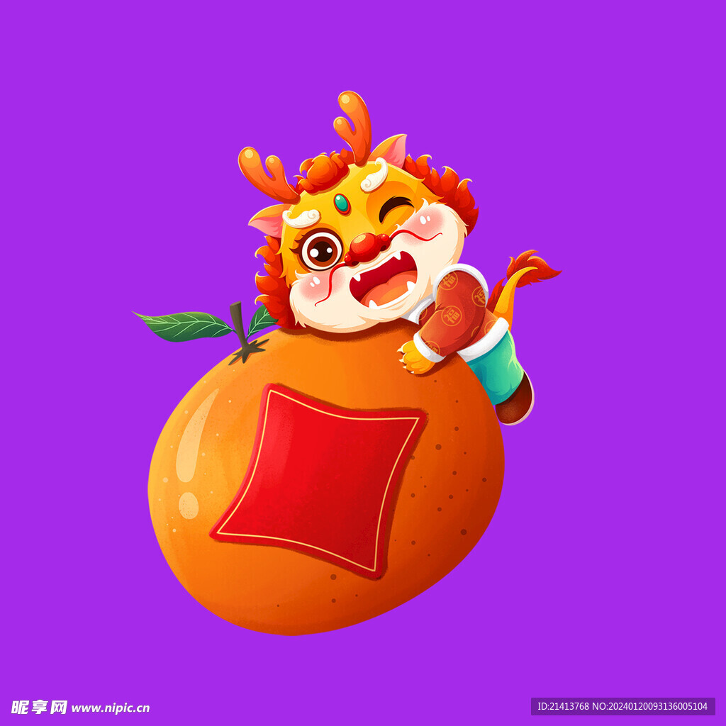 手绘卡通龙 