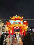白鹭洲公园大门夜景花灯
