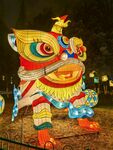 白鹭洲公园夜景花灯