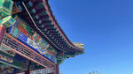 古建筑与飞机 古老现代交相辉映