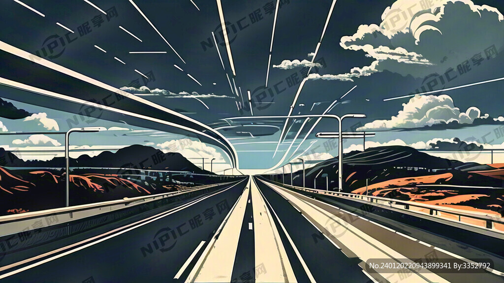 高速公路线条