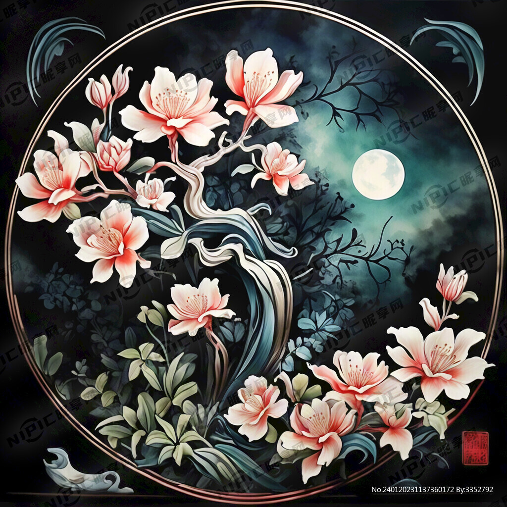 茉莉花线条