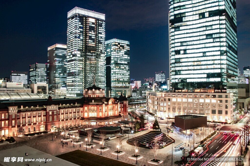 城市夜景图片