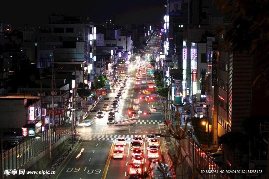 城市夜景图片