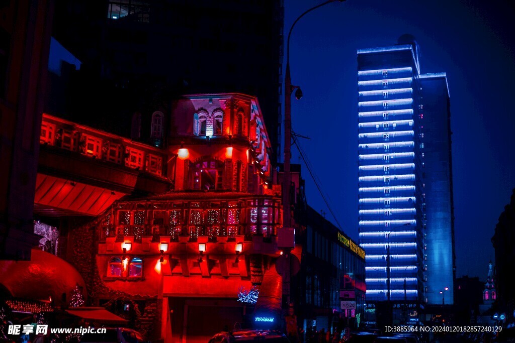 城市夜景图片
