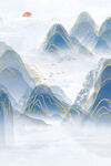 山水风景插画
