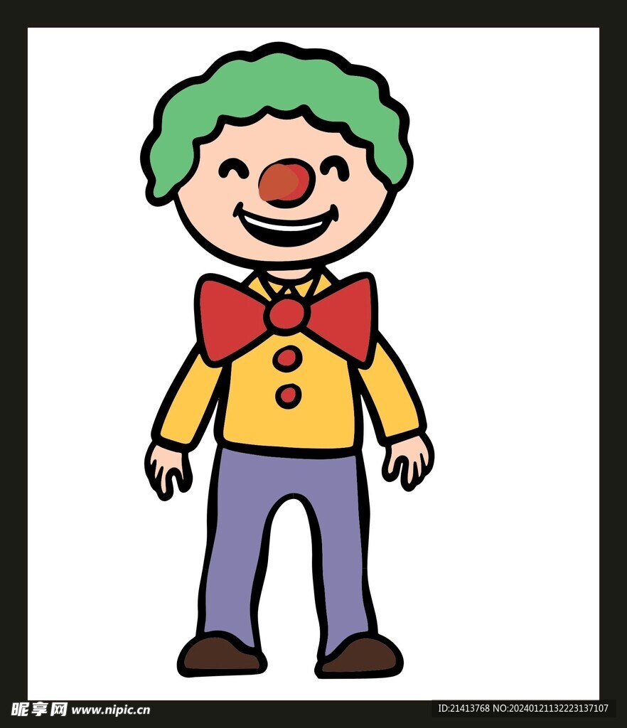 手绘儿童男孩