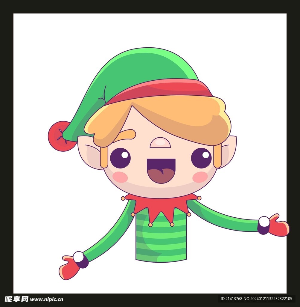 手绘儿童男孩