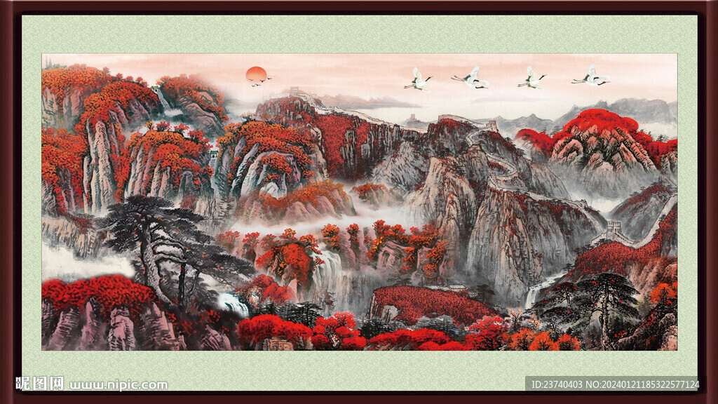 中堂山水画
