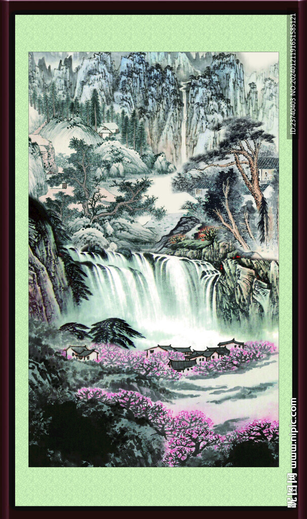 客厅山水画 