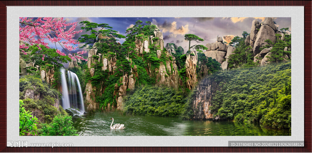 客厅山水画 