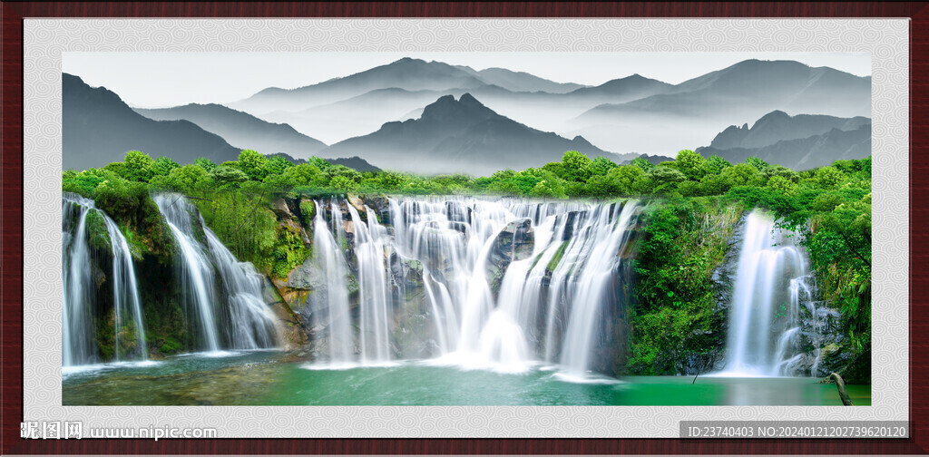 客厅山水画 