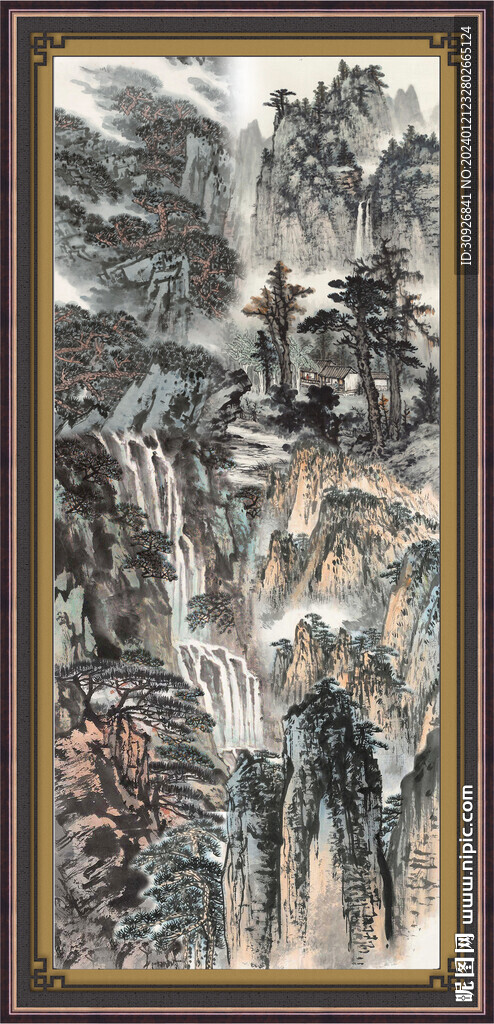新中式山水画 
