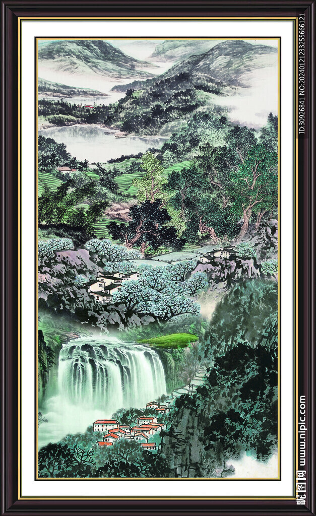 新中式山水画 