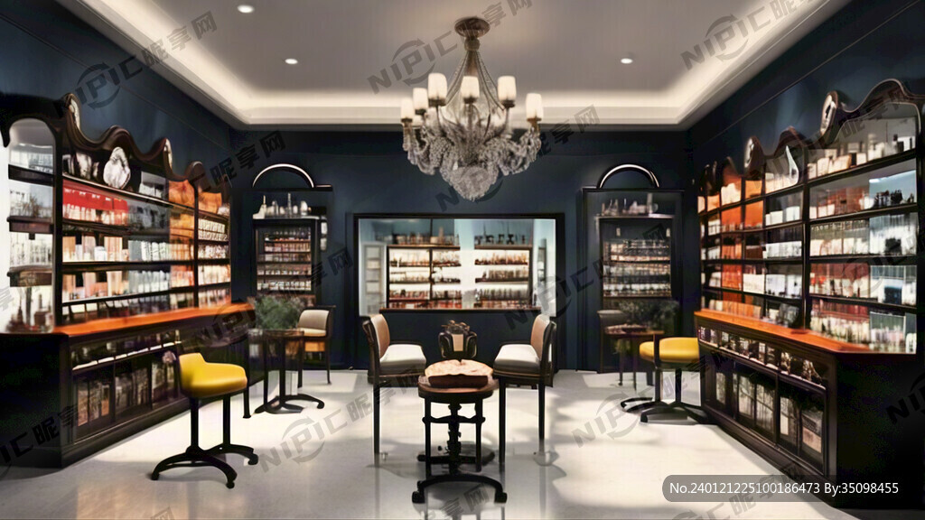 眼镜店的大型广告画 颜色鲜明