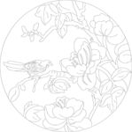 喜鹊与玉兰花