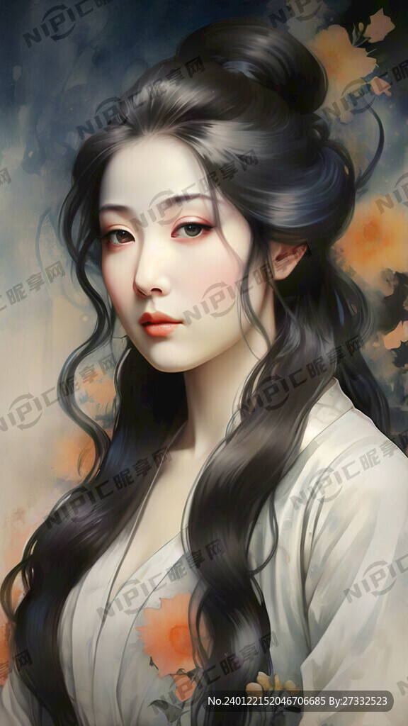 优雅长发的李清照