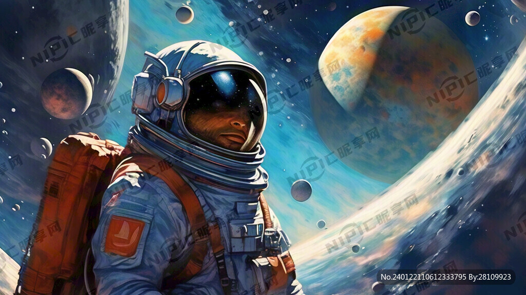 外太空 宇宙 星球 蓝色系