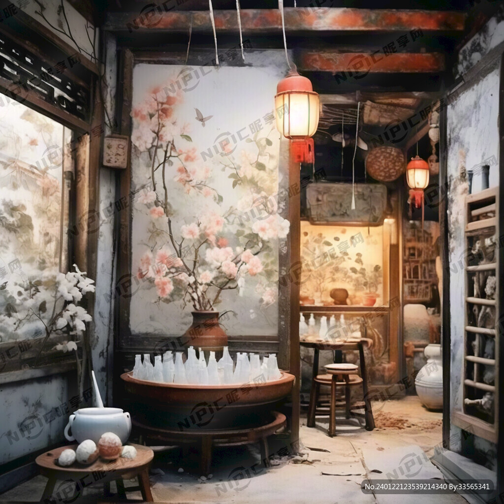中国古巷 糖画