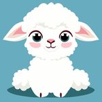 白色蓬松羊羔