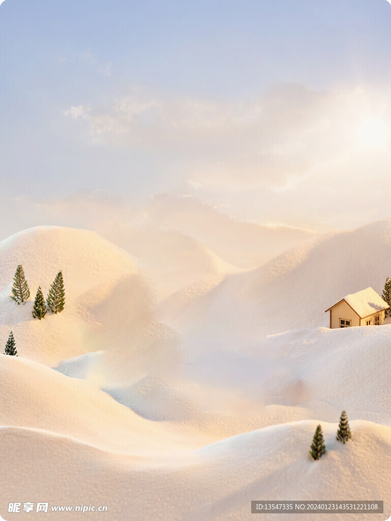 雪地背景 