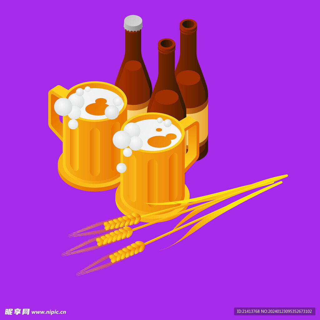 手绘酒水饮料 