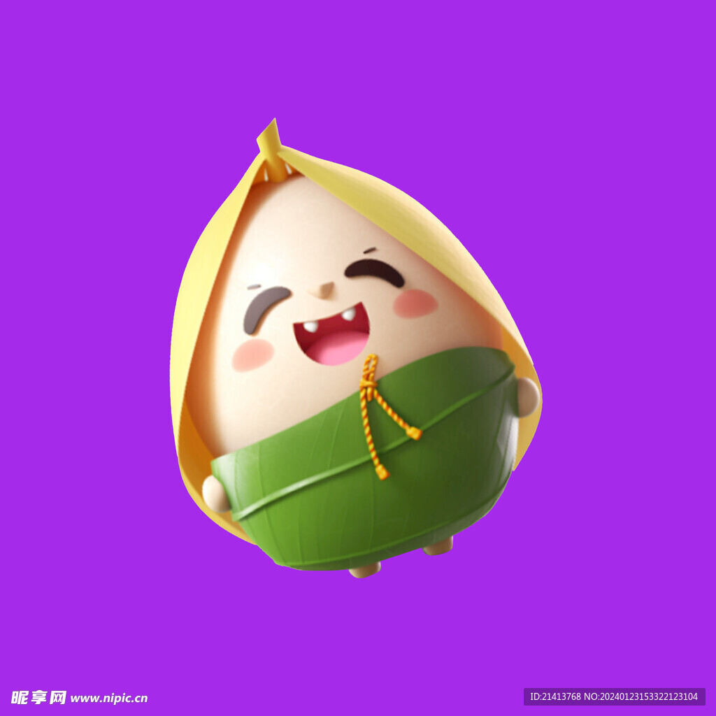 手绘端午粽子 
