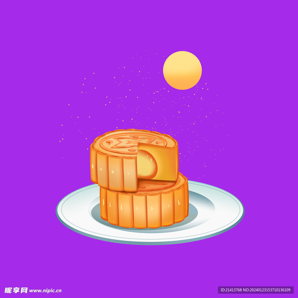 中秋月饼素材