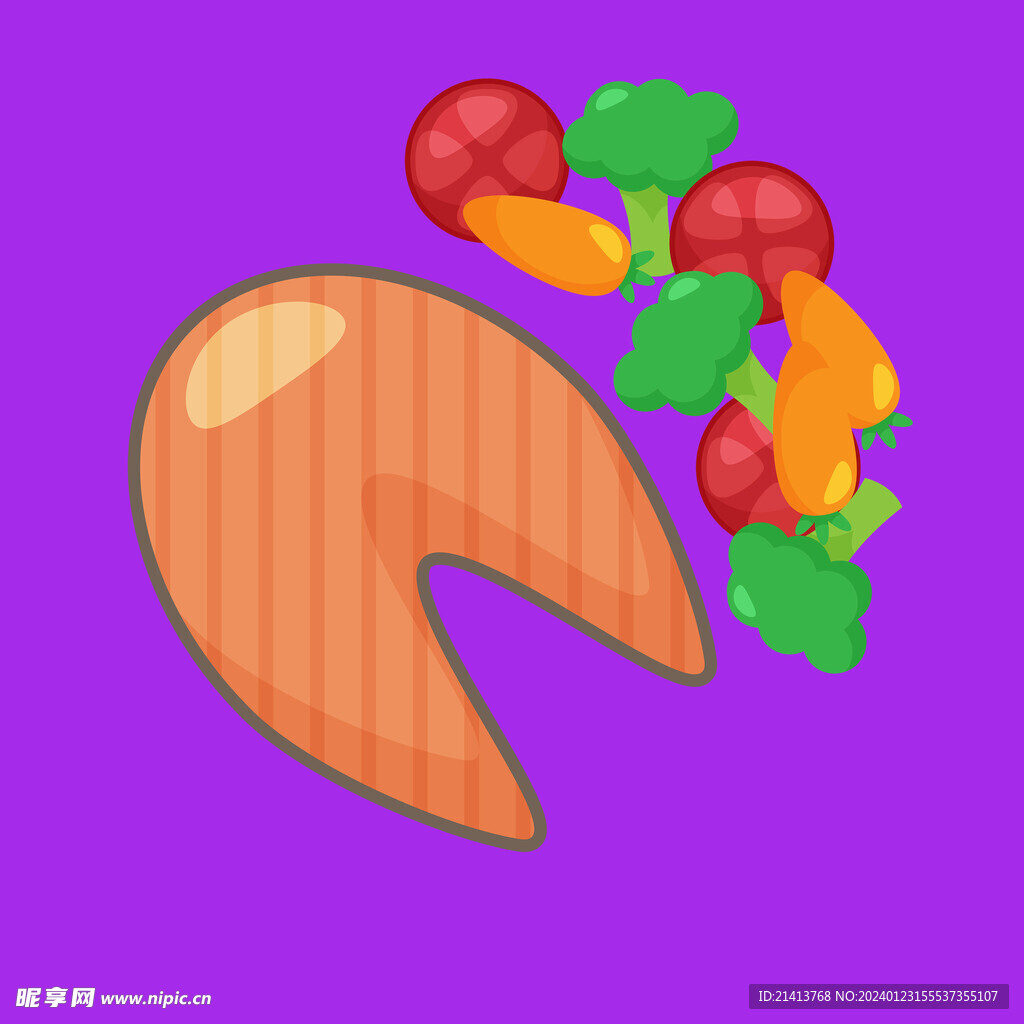 手绘西餐牛排 
