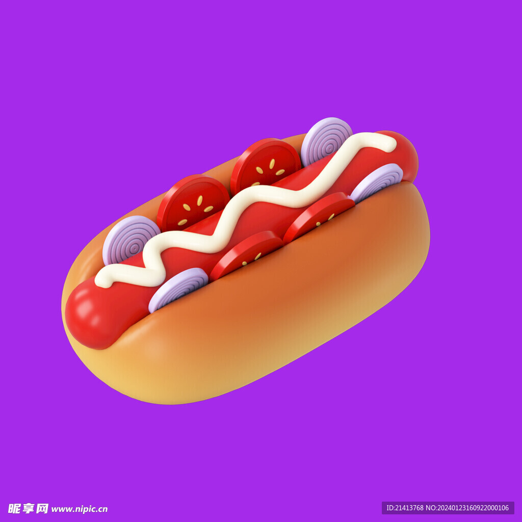 手绘三明治