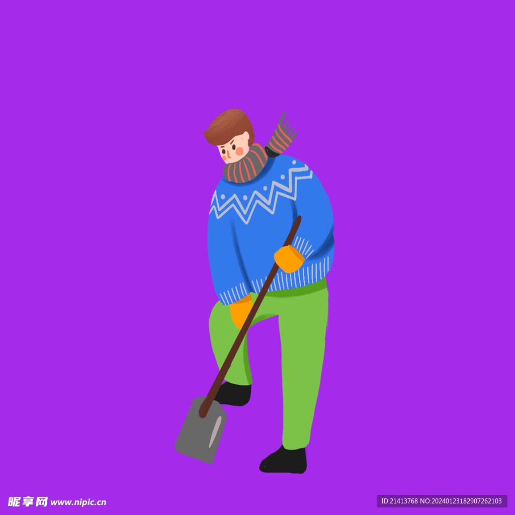 手绘男人男孩 