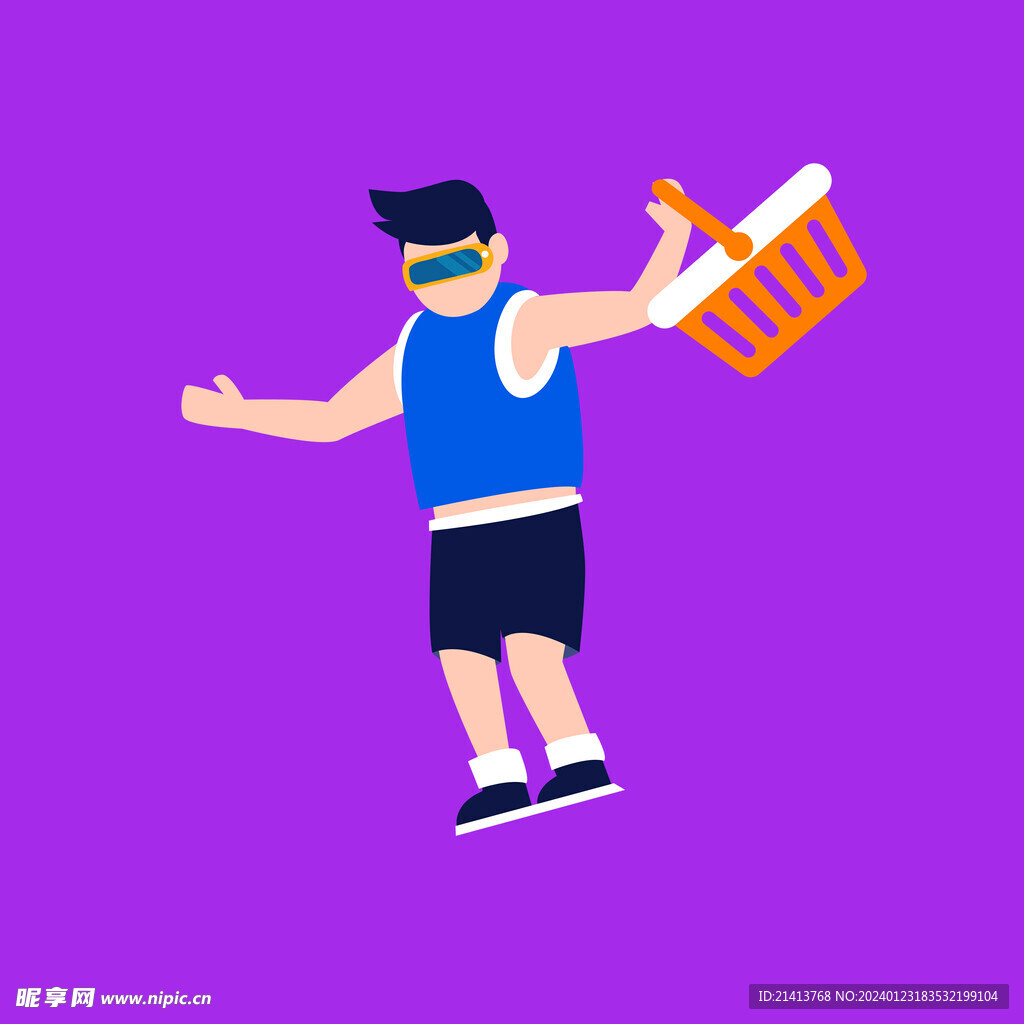 手绘男人男孩 