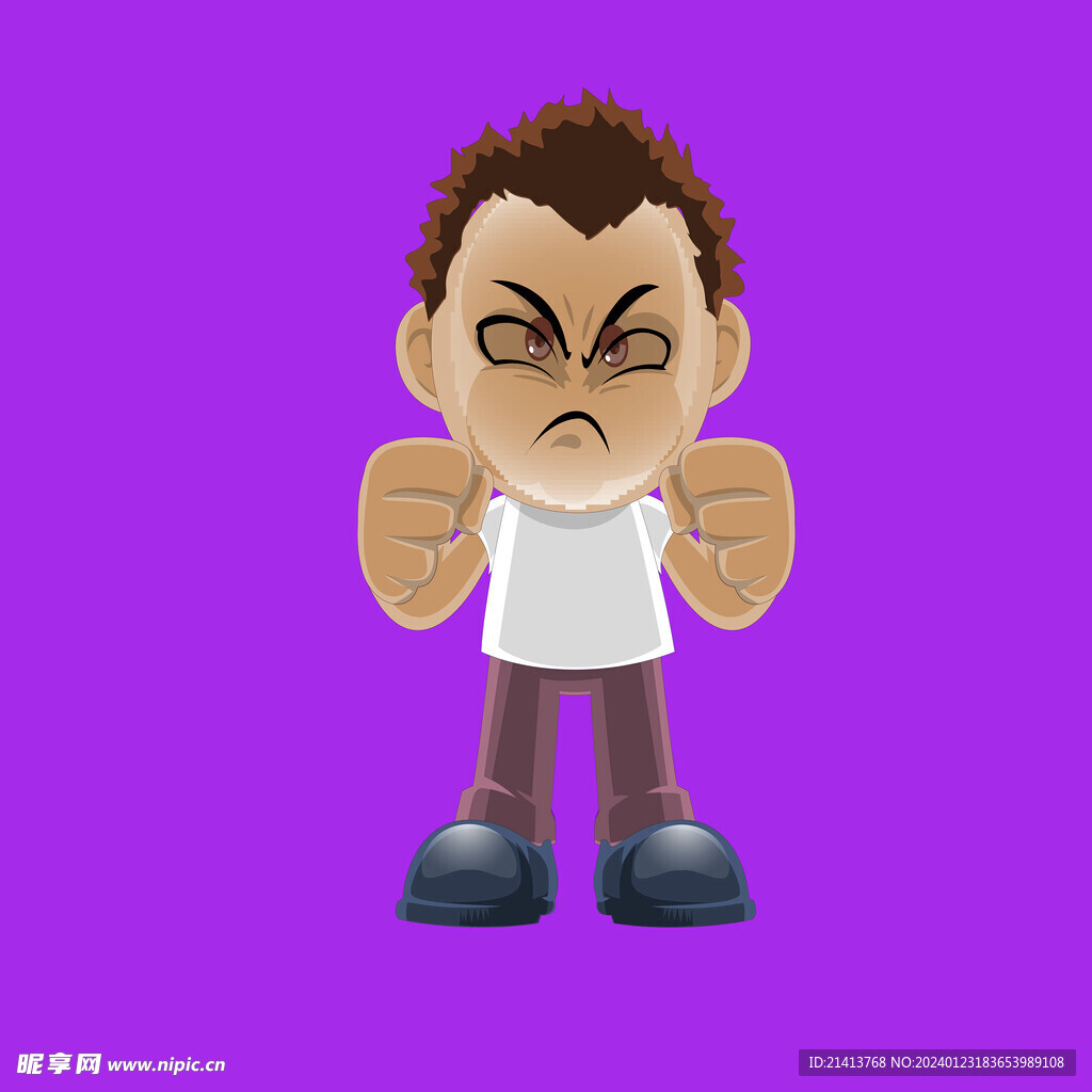 手绘男人男孩