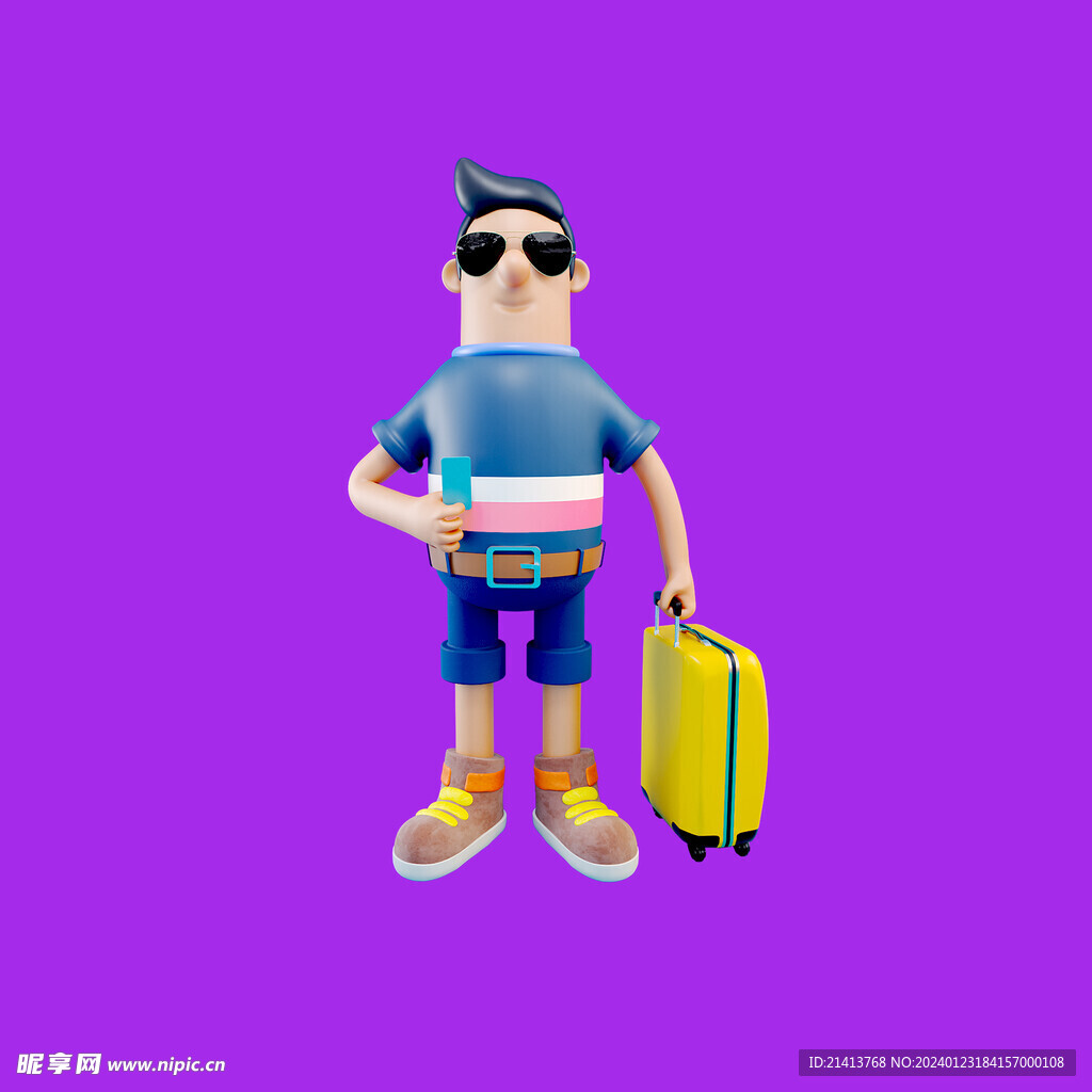 手绘男人男孩 
