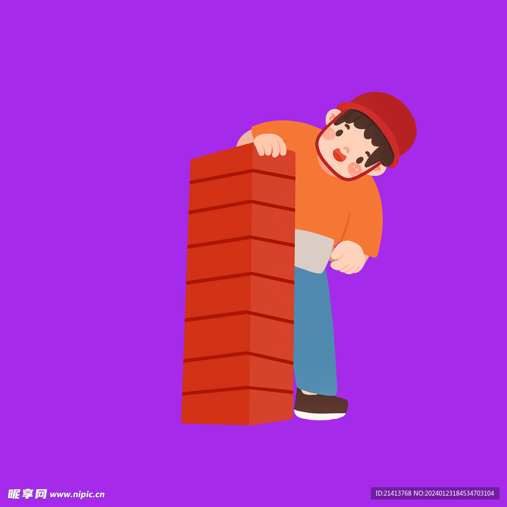 手绘儿童男孩