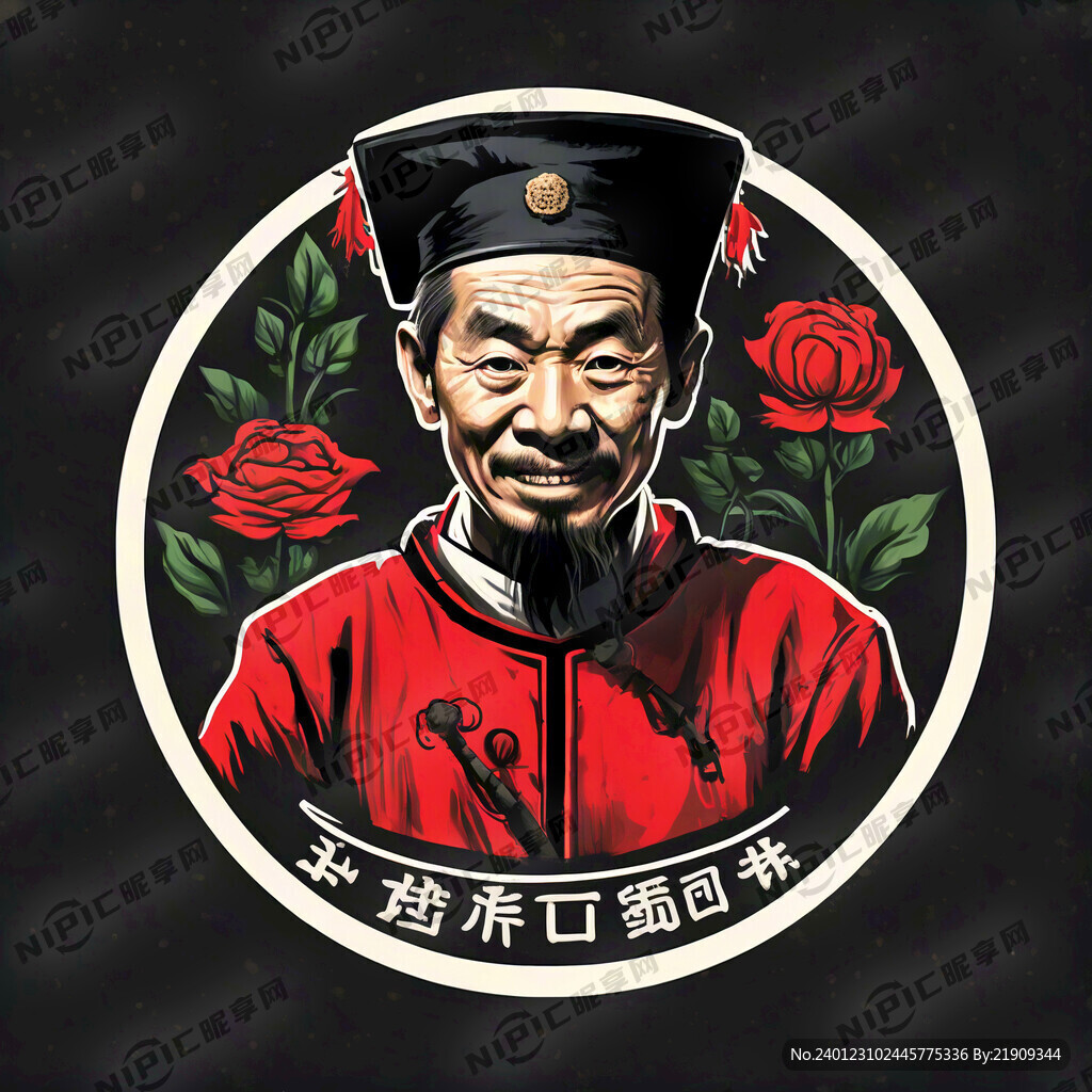 河儿口镇西村标志带有状元和红色